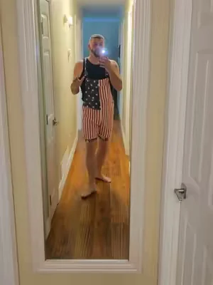 🇺🇸 If you're showing up to the cookout, you might as well make an entrance. These American flag overalls are made for BBQs, lake days, fireworks, and celebrating summer in style. 🎆🔥🦅 #mensfashion #patrioticstyle #fourthofjuly #TikTokShopCreatorPicks #dealsforyoudays 