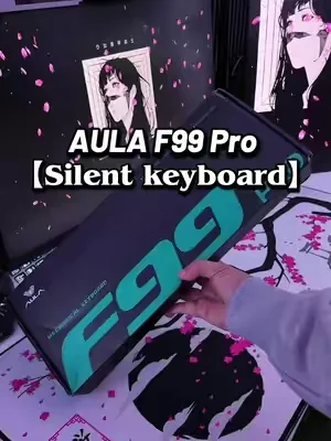 AULA F99 Pro Silent keyboard Great For The Office Space 😍 #aulaf99pro #silentkeyboard #dealsforyoudays #tiktokshopdealsforyoudays #tiktokshopcreatorpicks 