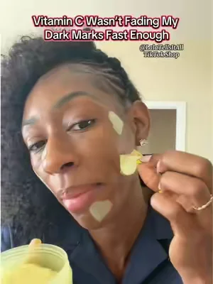 I found a new secret for my dark marks and y’all know I had to put yall on. #darkspots #dealsforyoudays #glutathione #koreanskincare #hyperpigmentation 