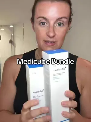 love these Medicube products for my acne prone skin! #medicube #medicubeskincare #doublecleansing #claymask #acneproneskin 