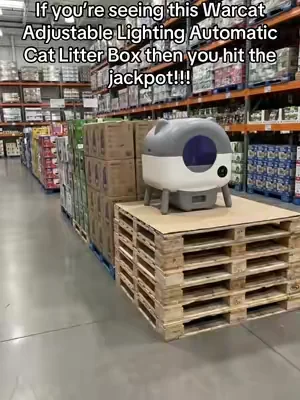 Warcat Adjustable Lighting Automatic Cat Litter Box #DealsForYouDays #SummerWins 