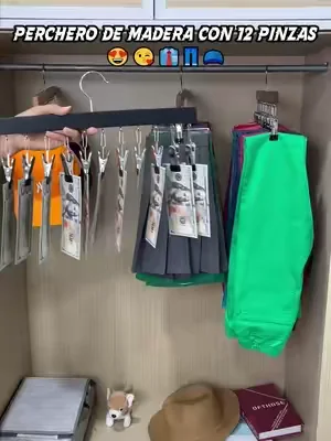 Universal hook fits all standard closet rods #UniversalHanger #EasyInstall #NoToolsNeeded #HomeHacks #closetessentials 