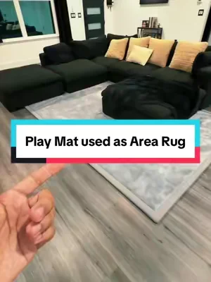 A play mat but used as an area rug instead 🙌🏽  #DealsForYouDays #SummerWins #summeressentials #playmat #thickmat 
