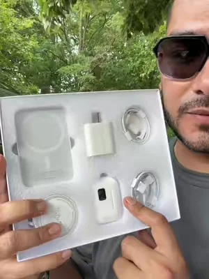 Kit de carga para celular 6-in-1 Charging & Audio Accessory Kit – 5000mAh Magnetic Alignment Power Bank, Wireless Charging Pad, Bluetooth Earbuds, USB-C & USB-C to Lightning Cables, Adapter, Ring Sticker – For iPhone & Android #artcyber #chargingkit #carging #dealsforyoudays 
