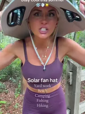 Every single person needs this wide brim solar fan hat! #tiktokshopdealsforyoudays #dealsforyoudays #SummerWins #summervibes #DealsForYouDays 