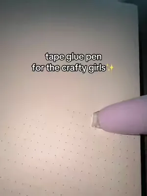 Who knew what a glue tape pen was lmao #crafts 