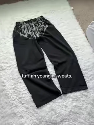 Dark wave joggers. 