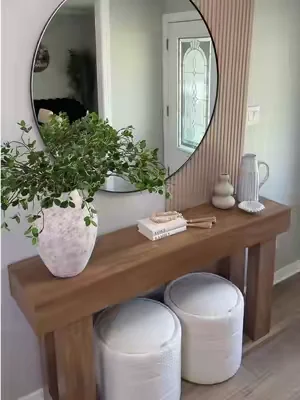 Mi nueva mesa está increíble para decorarla, me encanta ya la quería desde hace tiempo y por fin mi esposo me la regaló es rectangular y mide 63 “ x  33,5 de alto. Perfecta para recibir a tus amigos y familiares. #consola #SummerWins #DealsForYouDays #tiktokshopcreatorpicks #thememorialdays @Tribesigns 