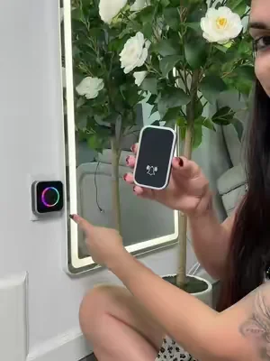 Respuesta a @THALI FERRO  Wireless Doorbell, Easy installation, Waterproof, Adjustable Volume, 45 Chimes, Colorful LED, 1000Ft Range, Black##doorbell##dealsforyoudays