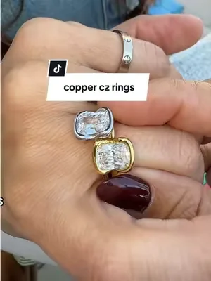 Super high-quality cubic zirconia copper rings are meant to last! Choose your favorite in this one there are so many! #copperring #copperczrings #dealsforyoudays #tiktokshopcreatorpicks #tiktokshopsummertrip 💍 @Prome Jewelry 