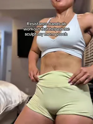 Simple but it burns so good 🔥🙌🏽 #abworkout #resistancebandsworkout #athomeworkout #tiktokshopcreatorpicks #DealsForYouDays    