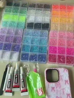The wisest decision I have ever made was to buy a set of shiny decoration toolkits! #diyrhinestone #CraftTok #BlingBling #summerwins #dealsforyoudays