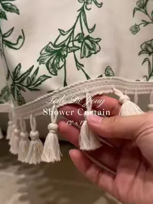 A Little Cottage Energy for Your Shower (No Renovation Needed) 🚿🏡 This floral tassel curtain is an easy way to make your bathroom feel less “meh” and more cottage. Soft fabric, dainty flowers, a bit of fringe. That’s it. Works great.#cottagecore   #floralcurtain #bathroomupgrade #showercurtain #dealsforyoudays 