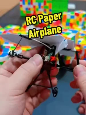 How cool to get a remote control kit for a paper airplane. Rechargeable battery, controller and spare parts are included! #RCplane #paperairplane #paperairplanetutorial #TikTokShopDealsforYouDays #summerwins 