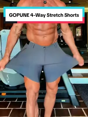 These GOPUNE 4-Way Stretch Shorts are lightweight, breathable, and flexible enough to move with every swing. No pulling, no restriction, just comfortable stretch where you need it. #mensshorts #golfshorts #mensstyle #SummerVibes #DealsForYouDays 