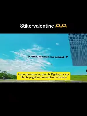 Te amo,maneja con cuidado ❤️ stikers .4pcs.#carsaccessories #stiker #stikers #carros #stikervalentine 