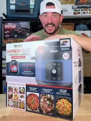 Save time in the kitchen with the Ninja Hyperheat pressure cooker #ninja #kitchengadgets #dealsforyoudays 