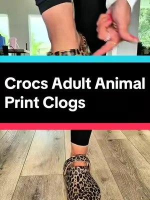 Crocs Adult Animal Print Clogs #DealsForYouDays #TiktokShopCreatorPicks #CrocsSuperBrandDay #tiktokshopsummerturnup 