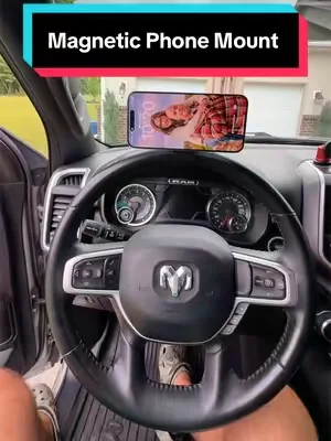 Manetic phone mount designed to clip on steering wheel for car content, vlogging, Mukbang etc. **DO NOT use while driving** @XO Smart Life Store #phonemount #vlogging #mukbang #dealsforyoudays #phoneaccessories 