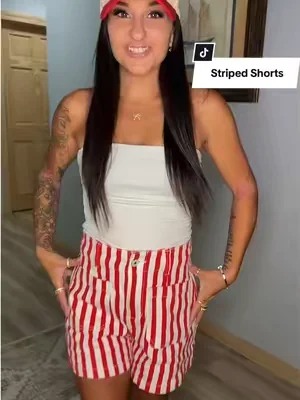 Such a fun short for summer!  #shorts #summershorts #fourthofjulyoutfits #dealsforyoudays #summervibes 