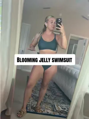 SOOO FLATTERING #bloomingjelly #womensswimwear #comfy #twopieceswimsuit #tiktikshop 