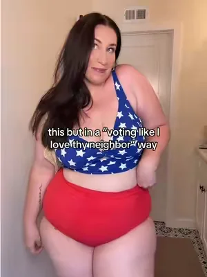 ❤️🤍💙 #shapellx #fourthofjuly #swimsuit #plussizeswimsuit #dealsforyoudays 