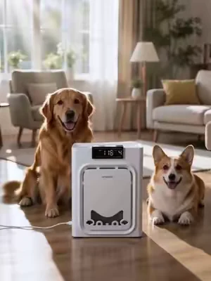 this literally traps pet hair from out of the air,we have two pets!   #PetAirPurifier   #PetHairEverywhere  #CatHealth #Dealsforyoudays #SummerWins  