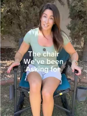 He new flow motion rocker by timber ridge is seriously the best chair! #timberridge #rockingchair #outdoorrockingchair #ad #campingchair 
