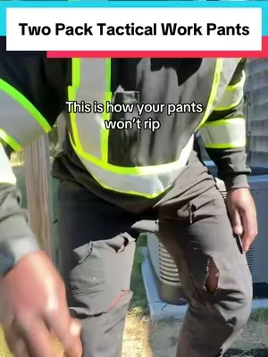 Two pack of Men’s Tactical Work Pants. #dealsforyoudays #workpants #bluecollarlife #constructionworker #tradesmanlife 