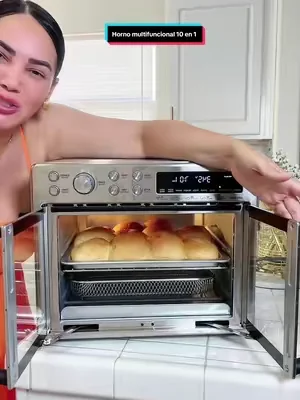 Truco de cocina 2026] Midea Flexify: Horno tostador y freidora de aire 10 en 1 con puertas tipo francés (capacidad de 26,4 cuartos de galón); horno de sobremesa extragrande, cocción un 25 % más rápida y 90 % menos aceite, diseño elegante con ventilador de convección; el regalo de la temporada.#tiktokshopcreatorpicks #dealsforyoudays #horno #airfrayer #cocina 