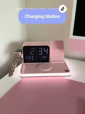 Charge your phone, watch, and earbuds all in one place while keeping track of the time and temperature. The Acer 7-in-1 Wireless Charging Station is the nightstand upgrade you didn’t know you needed! #DealsForYouDays #TechFinds #HomeEssentials #TikTokShopFinds #SummerWins