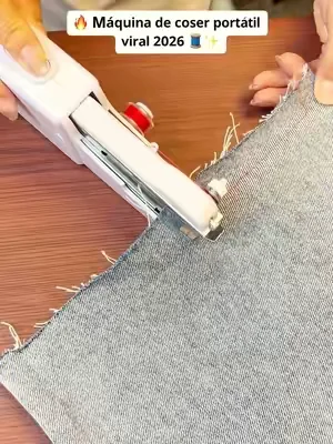 🎯 Costuras rápidas sin complicaciones#SummerVibes#DealsForYouDays#minisewingmachine #handheldsewingmachine #sewingmachine #minisewingmachine #handheldsewingmachine #tailor #homeessentials 