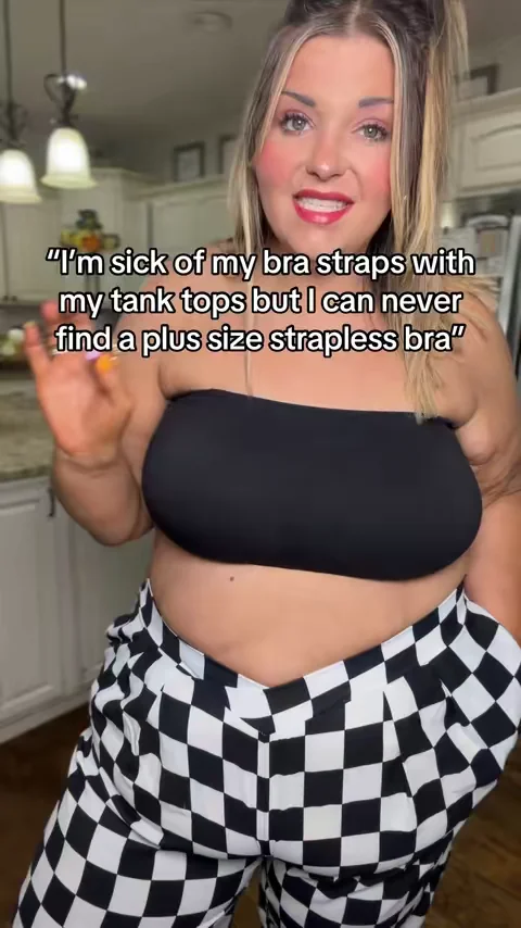 If you have been searching for a plus size strapless bra that actually stays in place - now you know!! #DealsForYouDays #TikTokShopCreatorPicks #SummerWins 