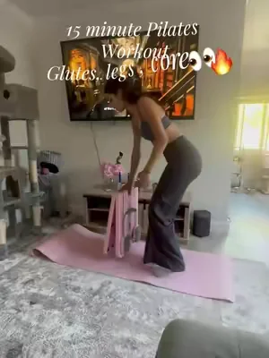 My whole body is on fire  #pilates 
