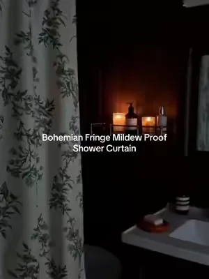 A Little Cottage Energy for Your Shower (No Renovation Needed) 🚿🏡 This floral tassel curtain is an easy way to make your bathroom feel less “meh” and more cottage. Soft fabric, dainty flowers, a bit of fringe. That’s it. Works great.#cottagecore   #floralcurtain #bathroomupgrade #showercurtain #dealsforyoudays 