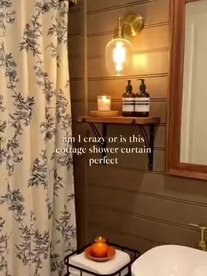 One Curtain. One Cottage Dream. 🏡🌾 No need to move to the countryside. Just hang this floral tassel beauty and suddenly your bathroom smells like fresh linen and honeysuckle. 🍯🌼 It’s the easiest cottagecore upgrade you’ll ever make.  #cottagecore #floralcurtain #bathroomupgrade #showercurtain #dealsforyoudays 