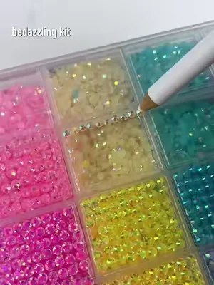 The wisest decision khave ever made was to buy a set of shiny decoration toolkits! #DIYRhinestone#CraftTok #BlingBling#TikTokMadeMeBuylt #dealsforyoudays 