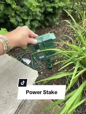 One of those yard upgrades you don’t realize you need until you NEED it. 🌿 I use this outdoor power stake for patio lights, yard tools, and seasonal decor, and having multiple outlets right where I need them is so much easier than running extension cords everywhere. Bonus points for the timer and remote control options. #outdoorliving #yardhacks #gardenideas #homefinds #tiktokshopfinds 