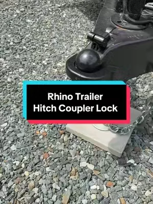 Secure trailers with trailer hitch coupler locks #trailer #hauling #towing #rhinousa #trailerhitch @Rhino USA 