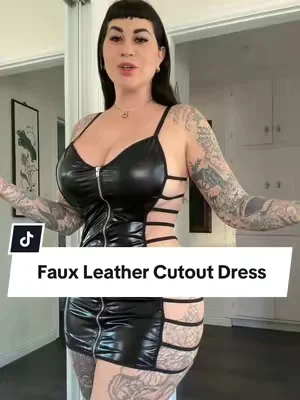 This one is controversial but I love it  #gothfashion #minidress #leatherdress #dealsforyoudays #summervibes 