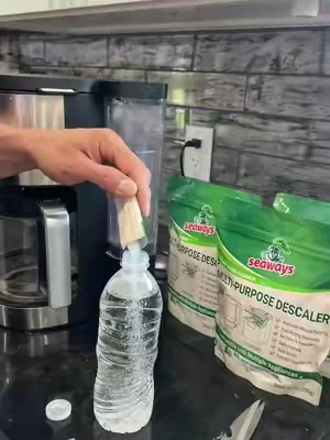 Limpiador de máquinas de hielo, descalcificante multiusos para máquina de hielo, vaso, hervidor de agua - solución de descalcificación Seaways (20 usos), removedor de escamas, prevenir el crecimiento de bacterias y moho, summervibes #tiktokshopcreatorpicks #DealsForYouDays #SummerWins #homeluxury 