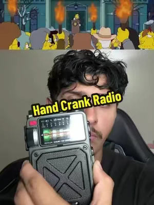 Hand Crank Radio! #handcrankradio #nato #prediction #simpsons #survival 