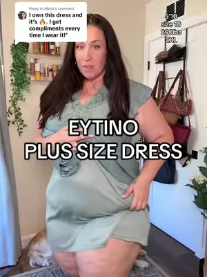 Replying to @Maria my go-to plus size dress #eytino #plussizedress #curvystyle 