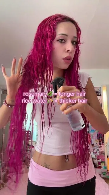 spraying this everytime i remember bc ive put my hair thru ALOT💇🏽‍♀️ #longhair #hairgrowthtips #rosemaryricewater #bareanatomy #dealsforyoudays