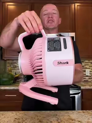These Shark Flexbreeze Hydrogo fans are great for those hot days at the ball field #sharkflexbreezehydrogo #sharkfan #mistingfan #portablefan #dealsforyoudays  