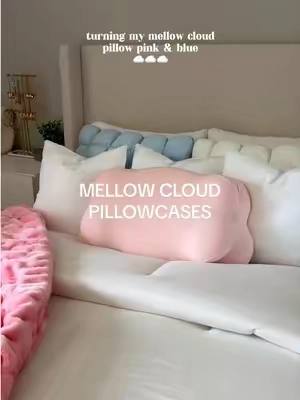 and they’re cooling pillowcases 🧊 lots of other color options as well ✨ #mellowsleep #coolingpillowcases #pillows #cloudpillow #tiktokshop 
