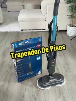 Trapeador a vapor desinfecta pisos limpiadora de pisos de cerámica, limpiadora de pisos de madera #summerwins #limpiezadecasa #limpiezahogar #bissell #qvc @QVC, Inc 