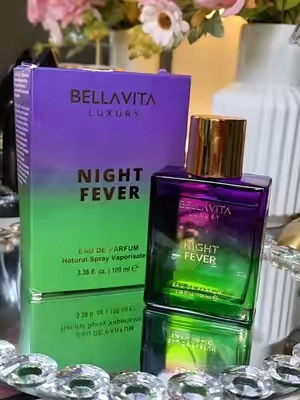 BellaVita Luxury’s Night Fever | Perfume for Men & Women | Bergamot Mandarin, Peach, Musk & Vanilla  | EDP | Premium, Fruity & Long-lasting | 3.38 Fl.oz Fragrance #tiktokshopsummersale 
