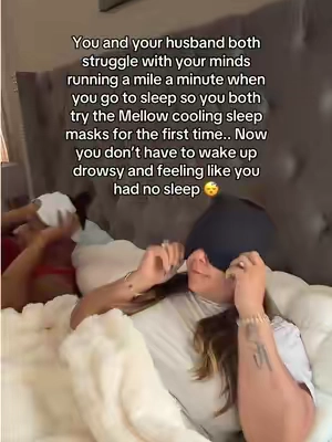 If your brain won't slow down at night, this cooling weighted sleep mask has become my favorite part of our bedtime routine. 🌙💙 I finally understand why everyone is obsessed with these. This has been our personal experience, and results may vary. #insomnia #adhd #sleepmask #mellowweightedeyemask @Mellow Sleep 