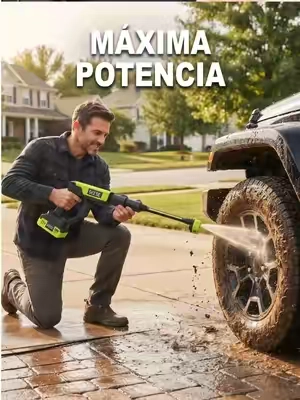 De tirar mugre a dejar la casa al cien. 🎮 ¡Lavar el carro ya no es un martirio con esta pieza! ✨ #pressurewasher #cordlesspressurewasher #CarOwners #TikTokShopSummerSale #fyp
